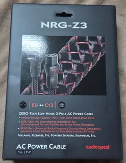 Audioquest 1M NRG-Z3 Audiophile Power Cable
