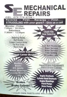 Mechanical repairs 7