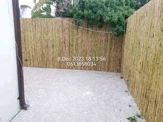 Bamboo and wood fencing