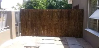 Bamboo and wood fencing