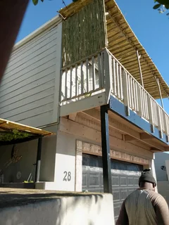 Bamboo and wood fencing