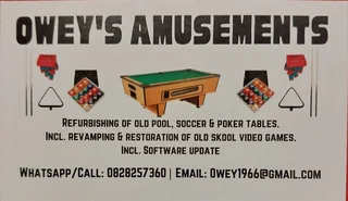 Refurbishing &amp; Relocating of Pooltables, snooker table