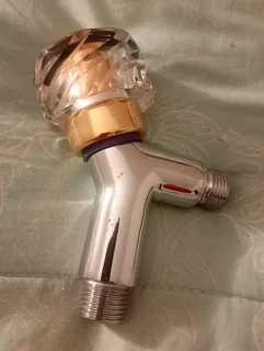 Luxury chrome and gold angle valve