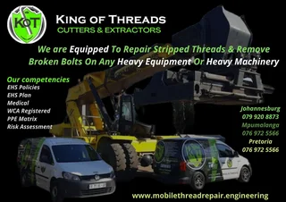 King of Threads - Broken Bolt Removal and Thread Repair Johannesburg and Pretoria