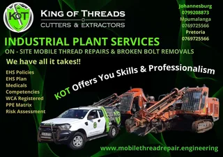 King of Threads - Broken Bolt Removal and Thread Repair Johannesburg and Pretoria