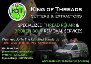 King of Threads - Broken Bolt Removal and Thread Repair Johannesburg and Pretoria