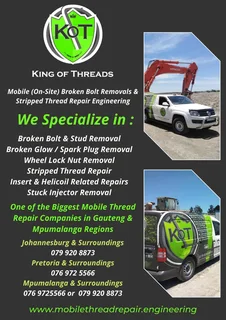 Helicoil and Insert Installations Johannesburg – King of Threads