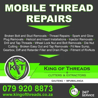 Helicoil and Insert Installations Johannesburg – King of Threads