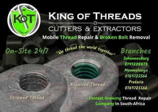 King of Threads  - Bolt Extractors and Thread Cutters