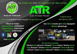 Broken Bolt Removal and Stripped Thread Repair on Site