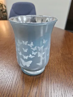 Mr price butterfly print glass vase
