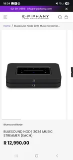 HIFI set, Amplifier Roma 37DC plus, Goldenear T66 Music streamer Node 2 as new Paid about R270.000,