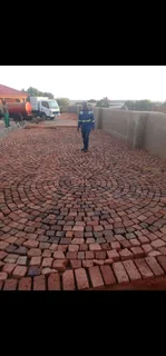 Half Brick Paving