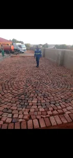 Half Brick Paving