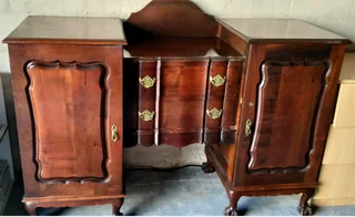 For Sale - Antique Solid-Wood Sideboard – Elegant Vintage Heirloom