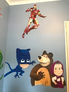 Murals- painted indoors and outdoors