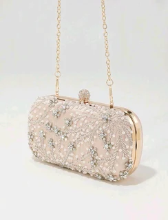 Champagne evening bag/clutch