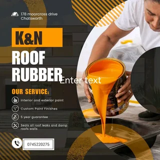 Rubber roof paint