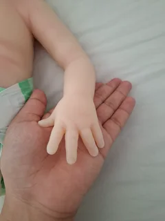 18.5 inch Realistic Full Body Silicone Baby Doll, Lifelike Reborn Baby -LIKE BRAND NEW-
