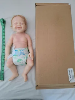 18.5 inch Realistic Full Body Silicone Baby Doll, Lifelike Reborn Baby -LIKE BRAND NEW-