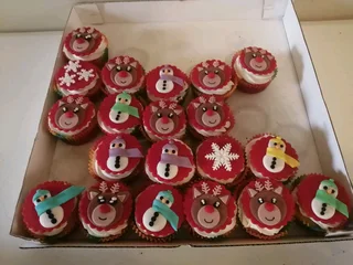 Christmas cakes and cupcakes
