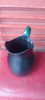 Goth enamel flower jug