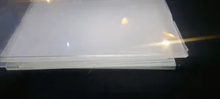 Unclear pieces of Perspex.