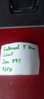 Galvanised 8 cabinet draw custom wall mounted cabinet