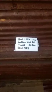 Steel 1884 jones brothers and co trunk