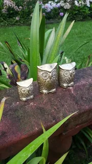 Heart feet miniature owls.