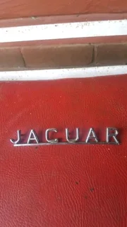 Jaguar e type metal lettering 1961.