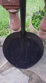 2x antique coal mining shovels.