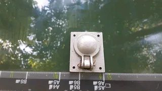 Stainless steel lift up latch for boats or caravans.