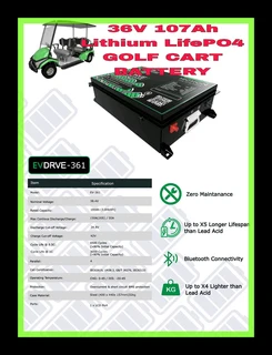 ⚡Golf cart lithium life p o4 conversation 48V and 36V⚡kit