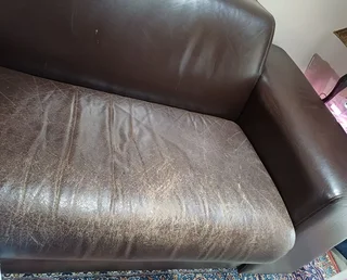 Large Leather Couch from CORICRAFT
