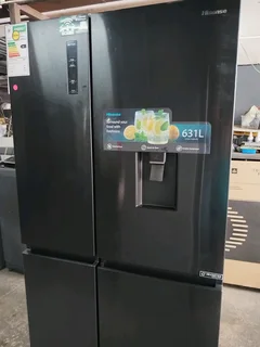 Hisense 631l fridge freezer metallic