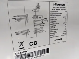 Hisense 631l fridge freezer metallic
