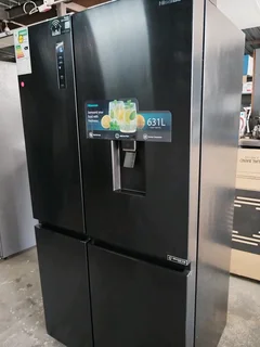 Hisense 631l fridge freezer metallic