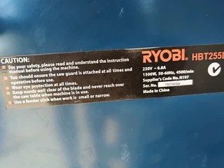 Ryobi 254mm table saw