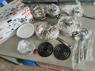 Tissolli 19 piece crown stainless steel cookware set