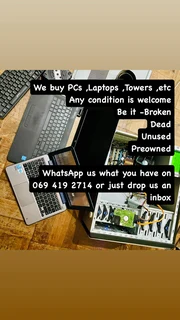 We buy dead computers and laptops