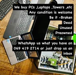 We buy laptops any condition
