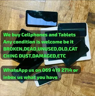 We buy working and damaged phones/laptops/pcs