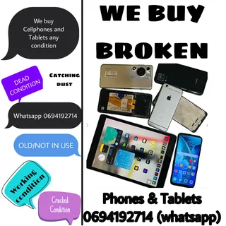 We buy cracked screen phones