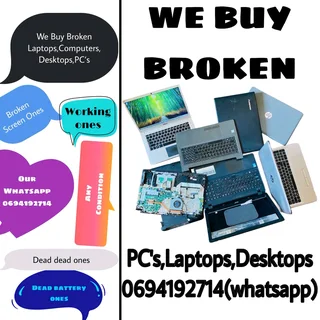 We buy laptops pcs working