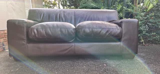 CORICRAFT 2 seater Leather Couch Petite Kariba in Milano Brown colour 180cm long