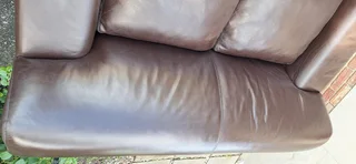 CORICRAFT 2 seater Leather Couch Petite Kariba in Milano Brown colour 180cm long