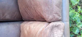 CORICRAFT Full Leather Zambezi Tan Brown Petite LODGE 2 Seater Couch 170 cm