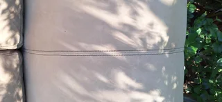 215cm CORICRAFT KARIBA Large 2 Soft Seater Leather Couch Sand Brown