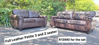 Kingsley Leather Lounge Suite Colonial Milano Oxblood Brown 3 and 2 Seater Couches